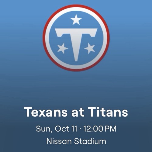 Biglietti tennessee titans - tennessee,