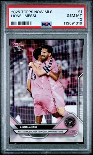 Graded 2025 topps now - topps, lionel